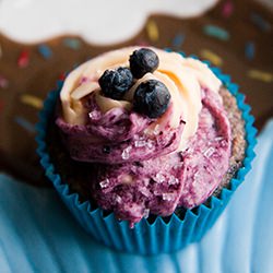 Blueberry Almond Cupcakes