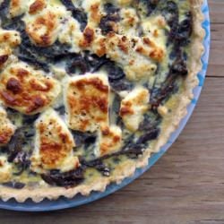 Onion Goats Cheese Flan