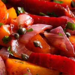 Roasted Onions & Beet Salad
