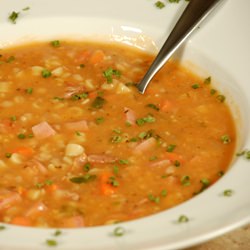 Hearty Bean, Ham & Pasta Soup