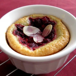 Almond Cream with Raspberries