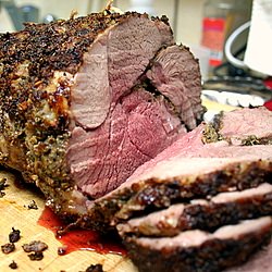 Roast Lamb with Fennel and Orange