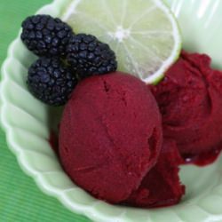 Blackberry Lime Sorbet