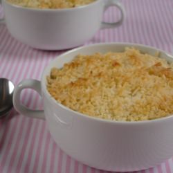 Plum and Coconut Crumble