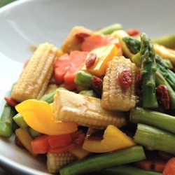 Stir-Fried Boxthorn Mix Vegetables