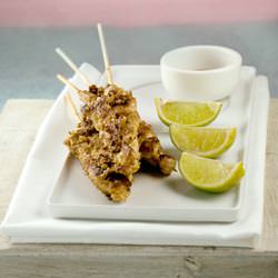 Coconut Cashew Chiken Satay Skewers