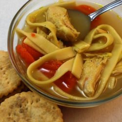 Infused Soup with Homemade Crackers