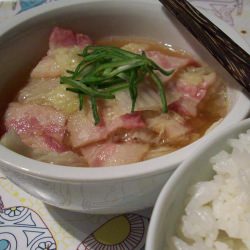 Bacon & Chinese Cabbage Soup