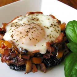 Portobello Mushroom and Egg