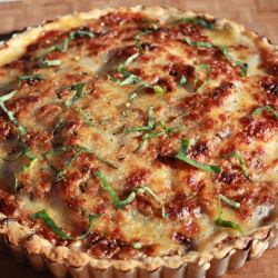 Tomato, Fontina, and Basil Tart