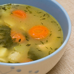 Soup with Christophenes, Yam…