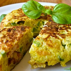 Vegetable and Shrimp Tortilla