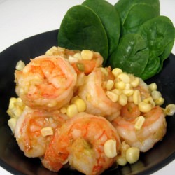 Sizzling Shrimp with Corn Relish