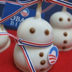 Oreo Truffle Snowman Pops