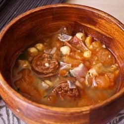 Chickpea Stew with Chorizo and Meat