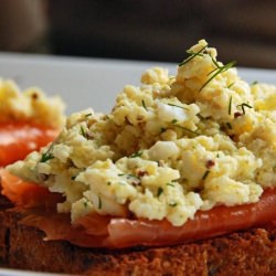 Smoked Salmon and Egg Salad Tartine
