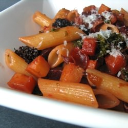 Penne with Roasted Root Vegetables