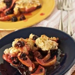 Blackberry Pear Cobbler