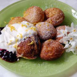 Lemon-Cornmeal Ebelskivers