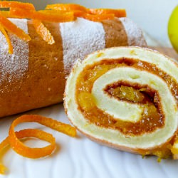 Apricot and Orange Roulade