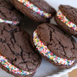 Chocolate Cake Cookie Sandwiches