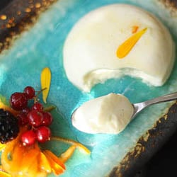 Saffron Scented Panna Cotta