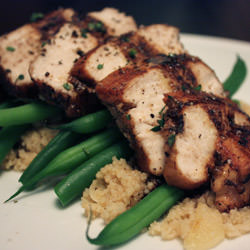 Balsamic Chicken & Garlic Couscous