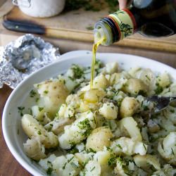 Fork Crushed Herb and Roast Garlic