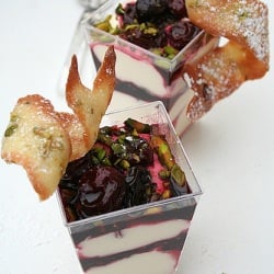 Vanilla Tuiles & Chocolate Mousse