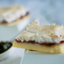 Black Raspberry Meringue Bars