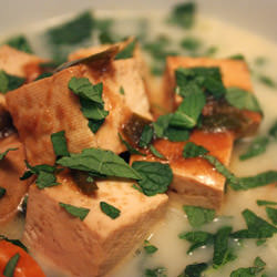 Chilli Tofu in Coconut Broth