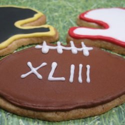 Super Bowl Cookies with Royal Icing