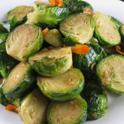 Sauteed Brussel Sprout with Garlic