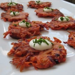 Beet & Carrot Latkes
