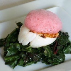 Scallop with Beet-Horseradish Foam