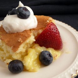 Meyer Lemon Buttermilk Pudding Cake