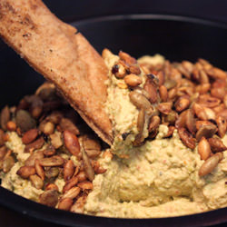 Goat Cheese-Edamame Dip