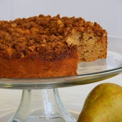 Spiced Pear and Walnut Cake