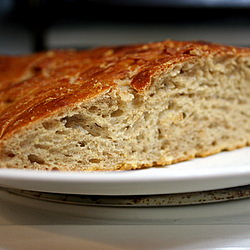Whole Wheat No Knead Ciabatta Bread