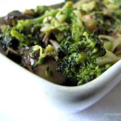 Stir Fried Broccoli with Mushrooms