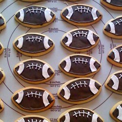 Football Sugar Cookies