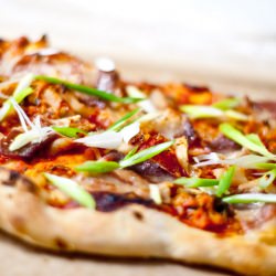 Kimchi Pork Belly Pizza