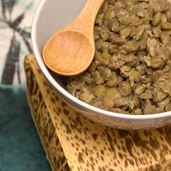 Green Lentils with Coconut Milk