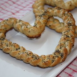 Savory Braided Bread Hearts