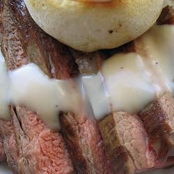 Flank Steak with Bacon Gravy