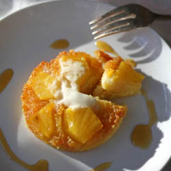 Pineapple Polenta Upside-down cake!