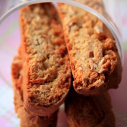 Eggless Almond Biscottis