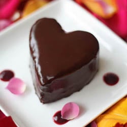 Poured Ganache Valentine Cake!