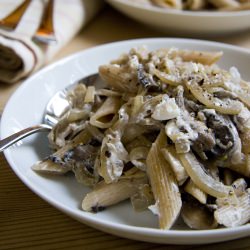 Garlic Mushroom and Goats Cheese