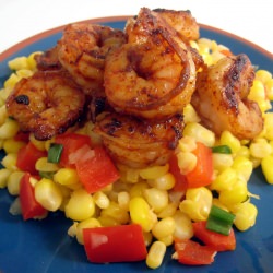 Three-Chile Dusted Shrimp w/ Corn